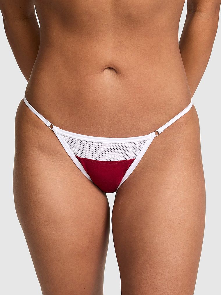 Bawełniane majtki bikini z cienkimi paskami