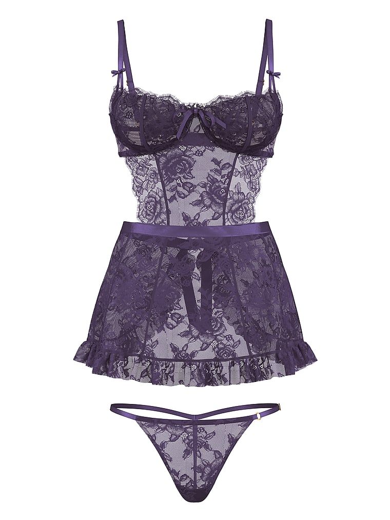 Very Sexy Fartuszek i stringi Wicked Rose Lace