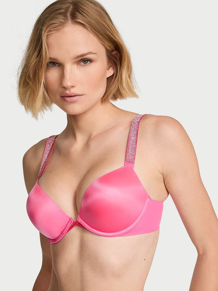 Very Sexy Biustonosz push-up powiększający o 2 rozmiary Bombshell Shine Strap