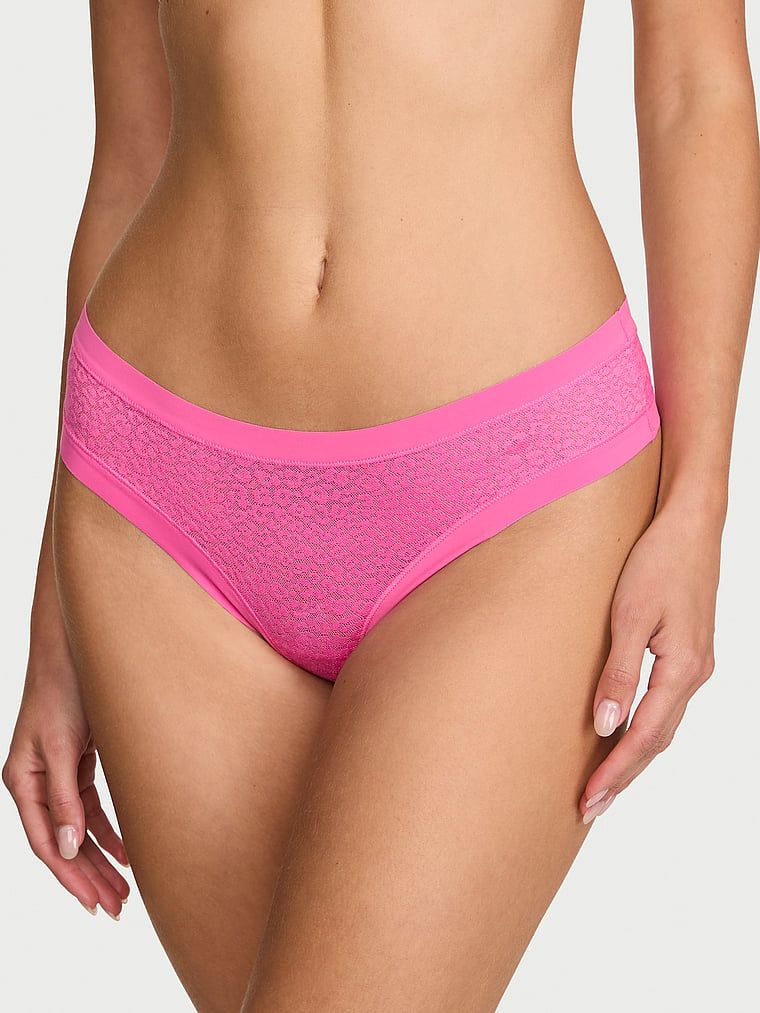 No-Show Stringi z koronki w panterkę No-Show Leopard