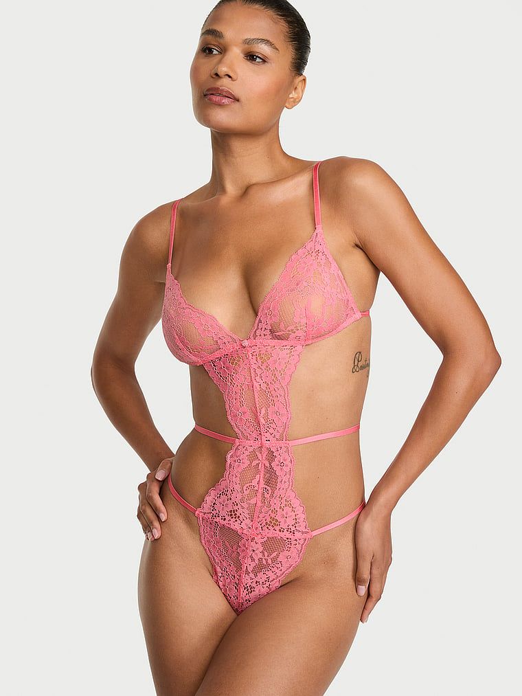 Dream Angels Body koronkowe z paseczkami Dare to Dream