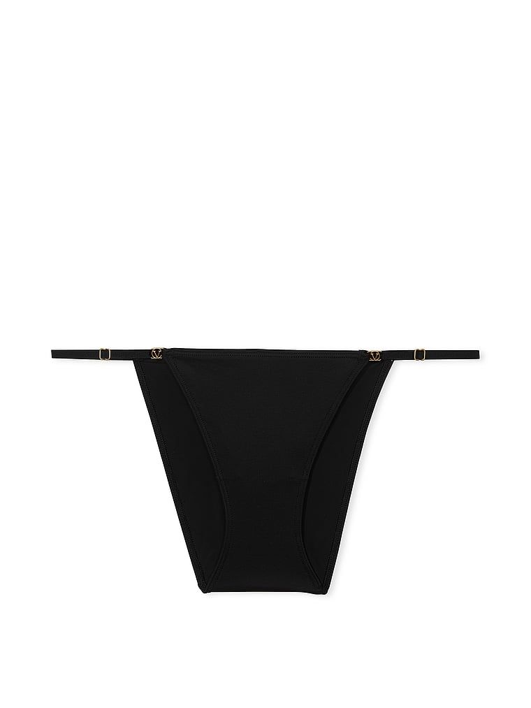 Majtki z regulowanymi paskami Bikini. Produkt ma kolor czarny i pochodzi z kolekcji Dream Angels. 