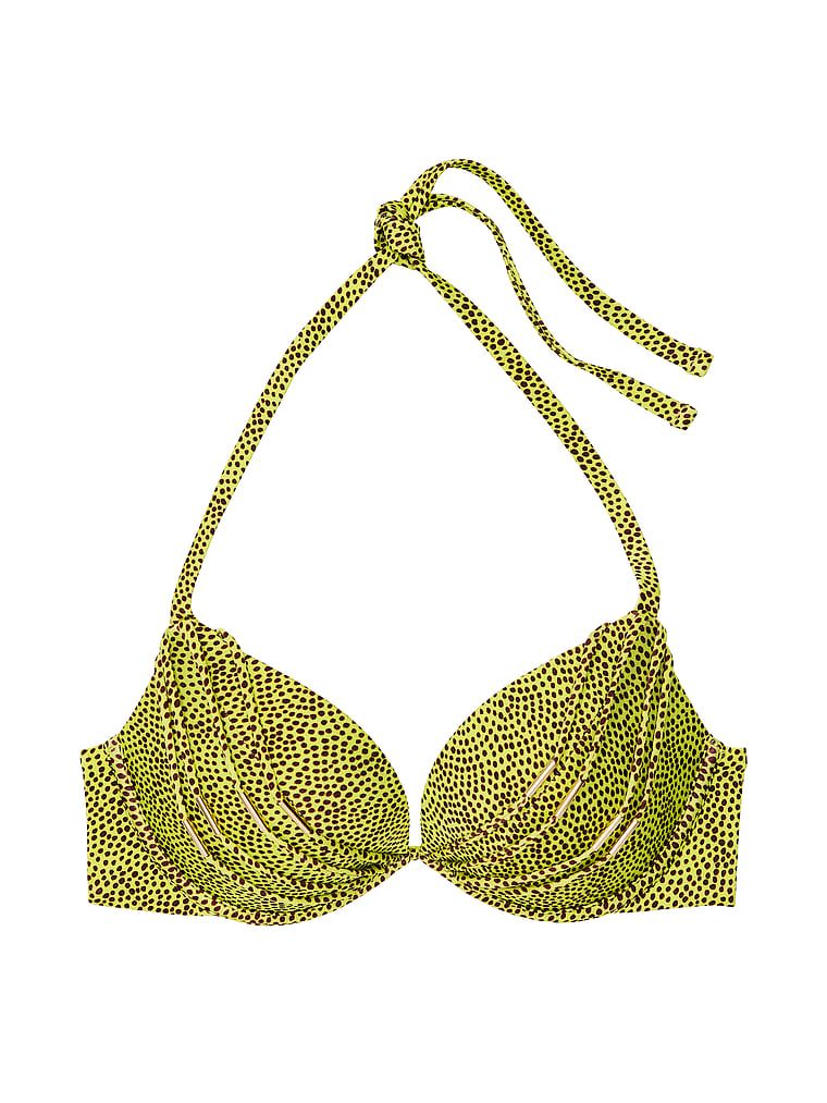 Góra od bikini z push-upem VS Archives Banded. Produkt jest wzorzysty i pochodzi z kolekcji Victoria's Secret Swim. 