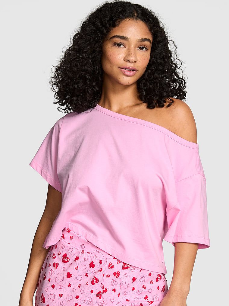 Koszulka nocna Slouchy Cropped