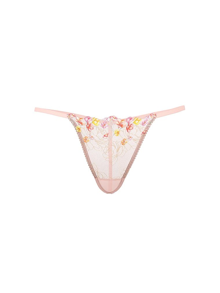 Stringi Bloom Embroidery. Produkt jest wzorzysty i pochodzi z kolekcji Dream Angels. 