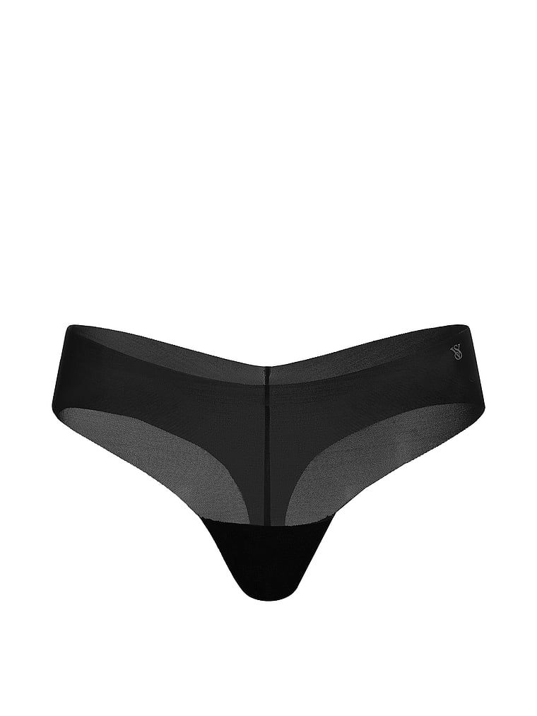 Stringi z siateczki No-Show Mesh. Produkt ma kolor czarny i pochodzi z kolekcji No-Show. 