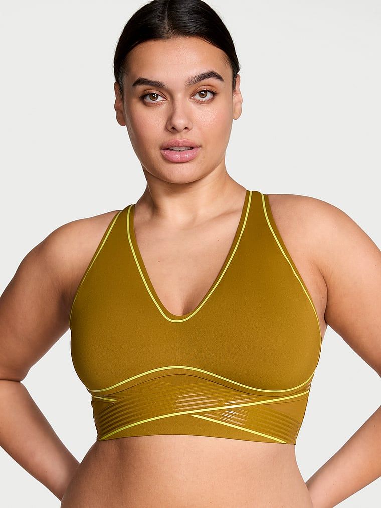 VSX Biustonosz sportowy z lekkim wsparciem i dekoltem VSX Elevate Refined Contours