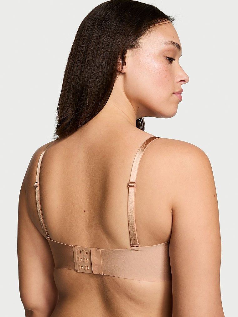 Victoria's Secret Bare Biustonosz lekko usztywniany bez ramiączek Strapless