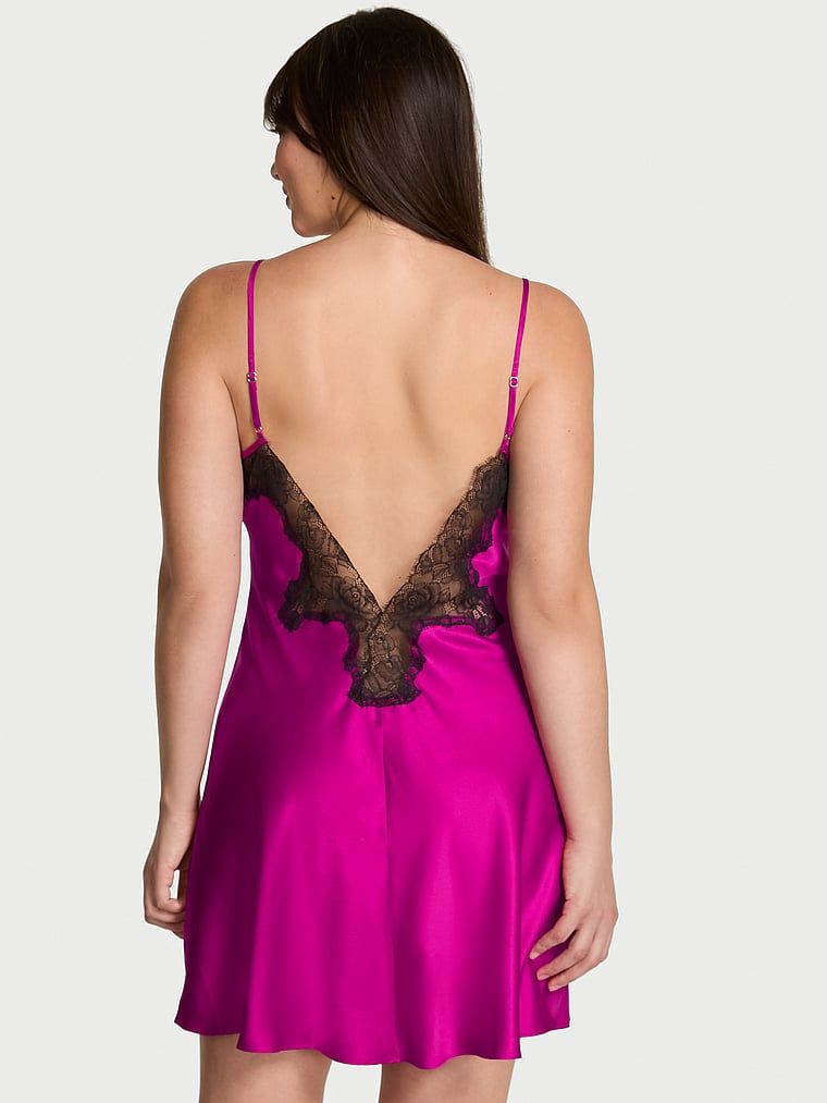 Very Sexy Koszulka nocna satynowa Satin and Rose Slip