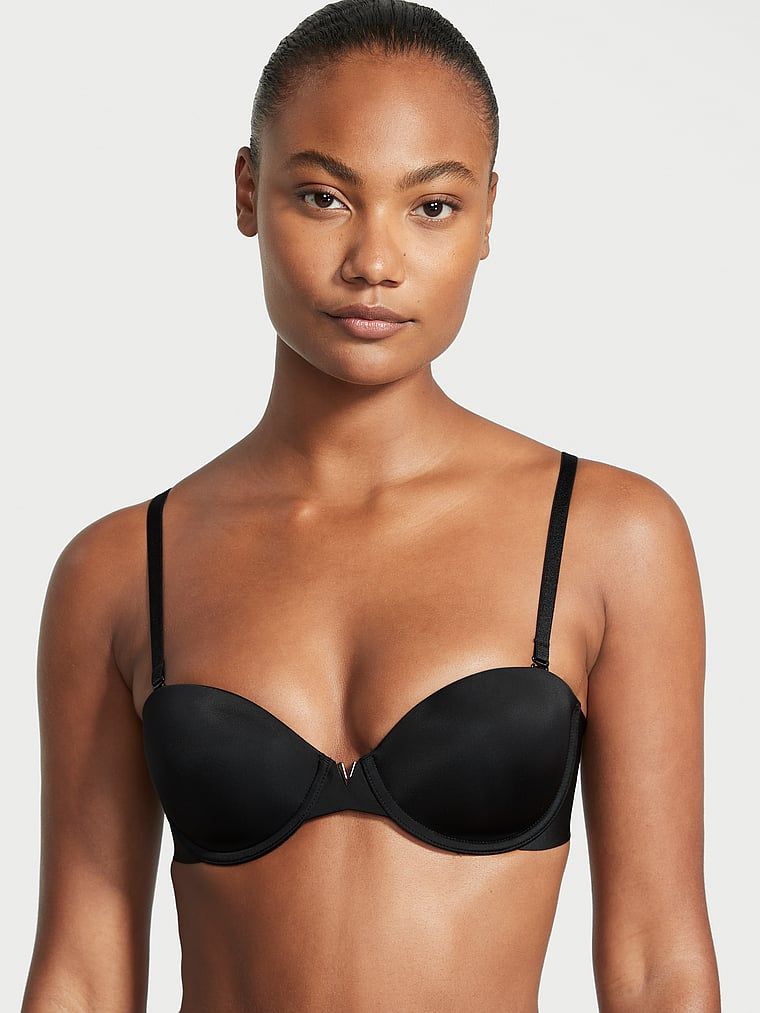 Victoria's Secret Bare Biustonosz lekko usztywniany bez ramiączek Strapless