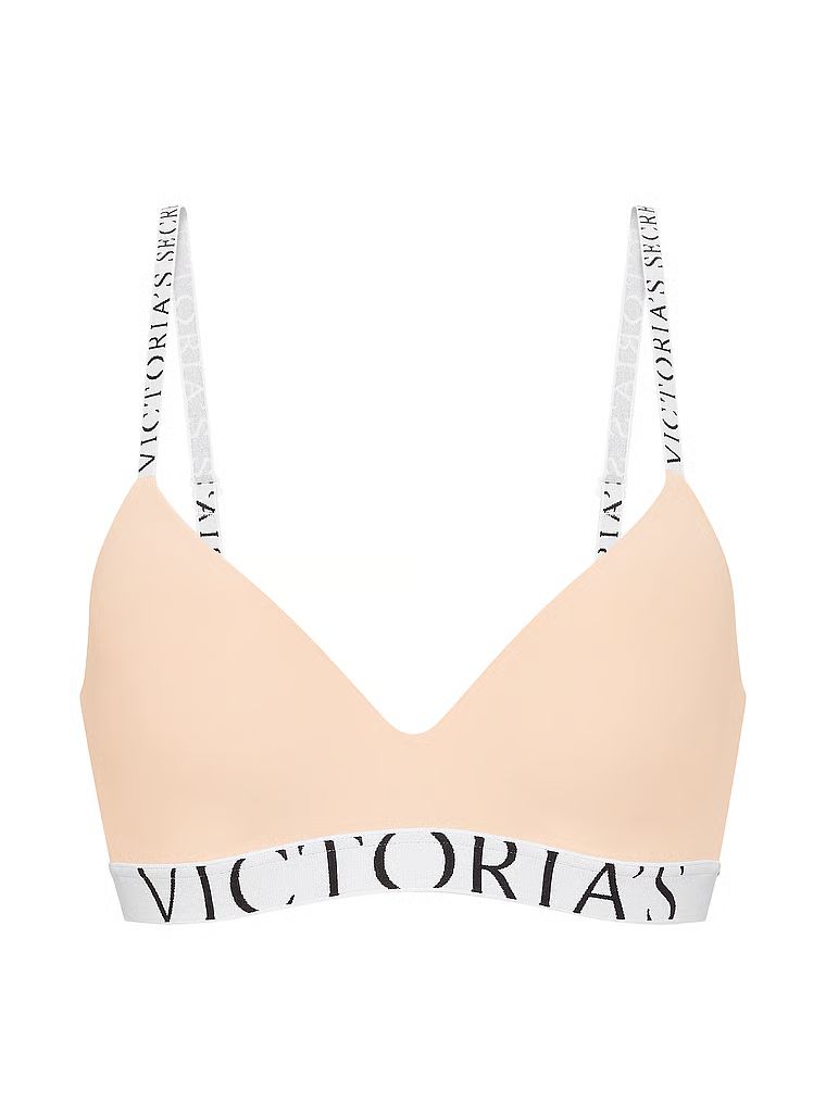 Biustonosz lekko usztywniany bez fiszbin CoolBra. Produkt ma kolor beżowy i pochodzi z kolekcji T-shirt. 