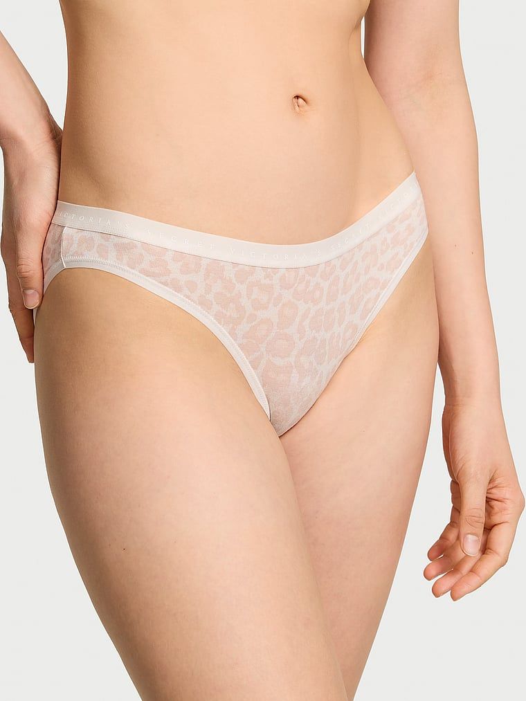 Majtki bawełniane Bikini. Produkt jest wzorzysty i pochodzi z kolekcji Victoria's Secret. 