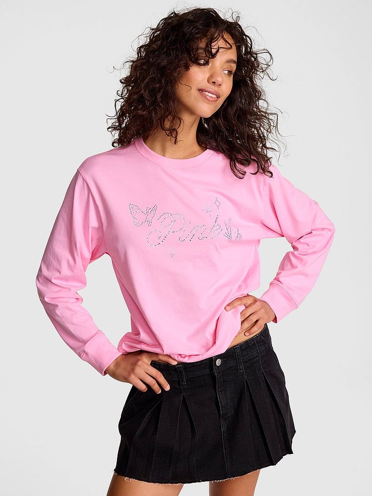 Długi T-shirt Campus Cotton