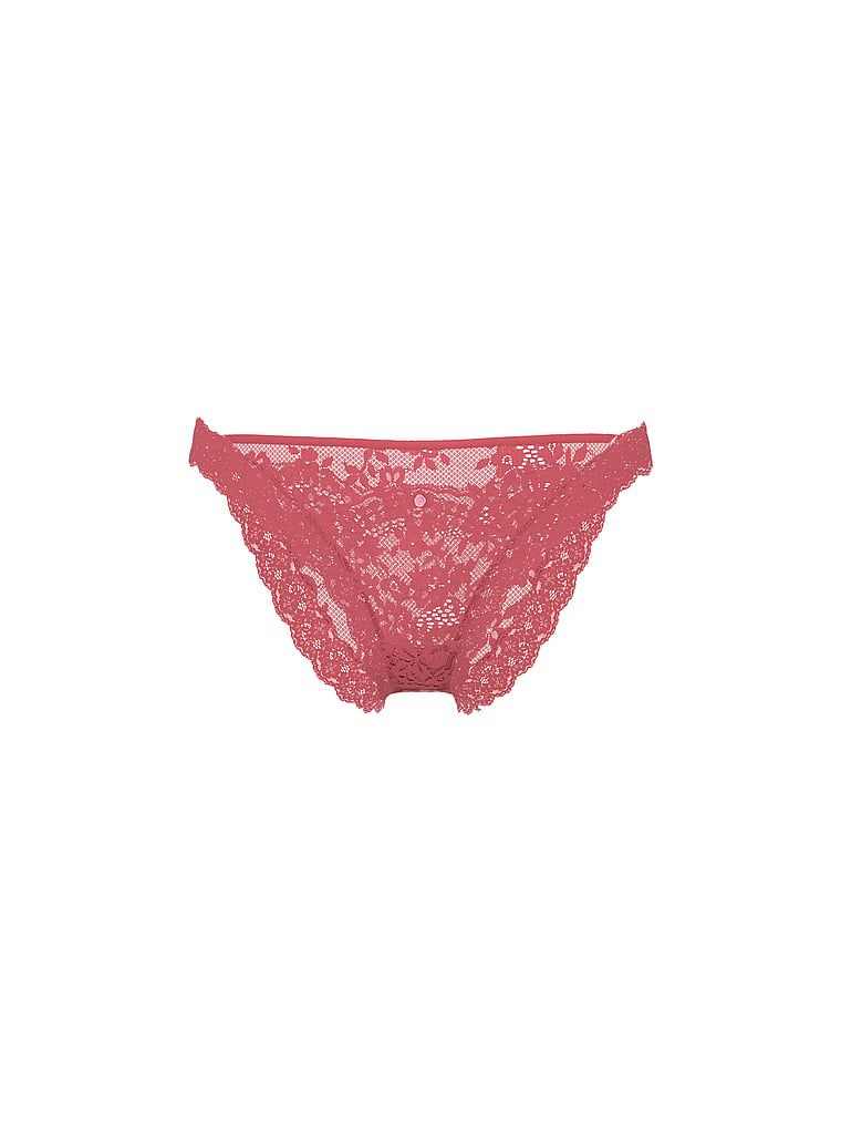 Majtki koronkowe Lace Bikini. Produkt ma kolor różowy i pochodzi z kolekcji Body by Victoria. 