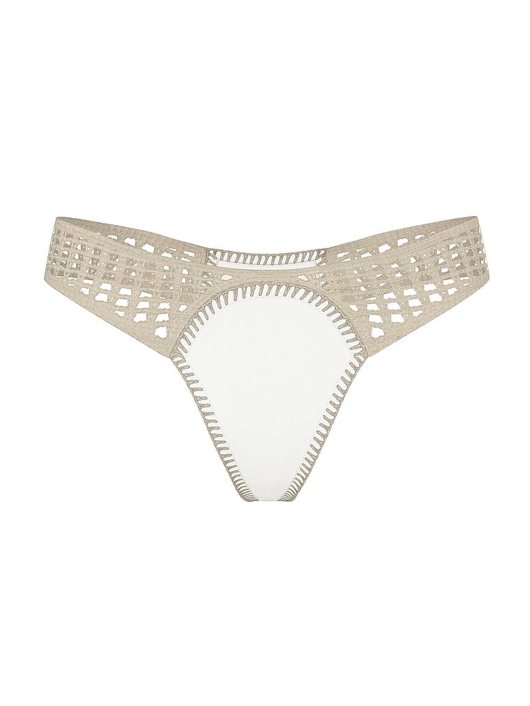 Dół od bikini stringi Archives Crochet Scuba. Produkt ma kolor biały i pochodzi z kolekcji Victoria's Secret Swim. 