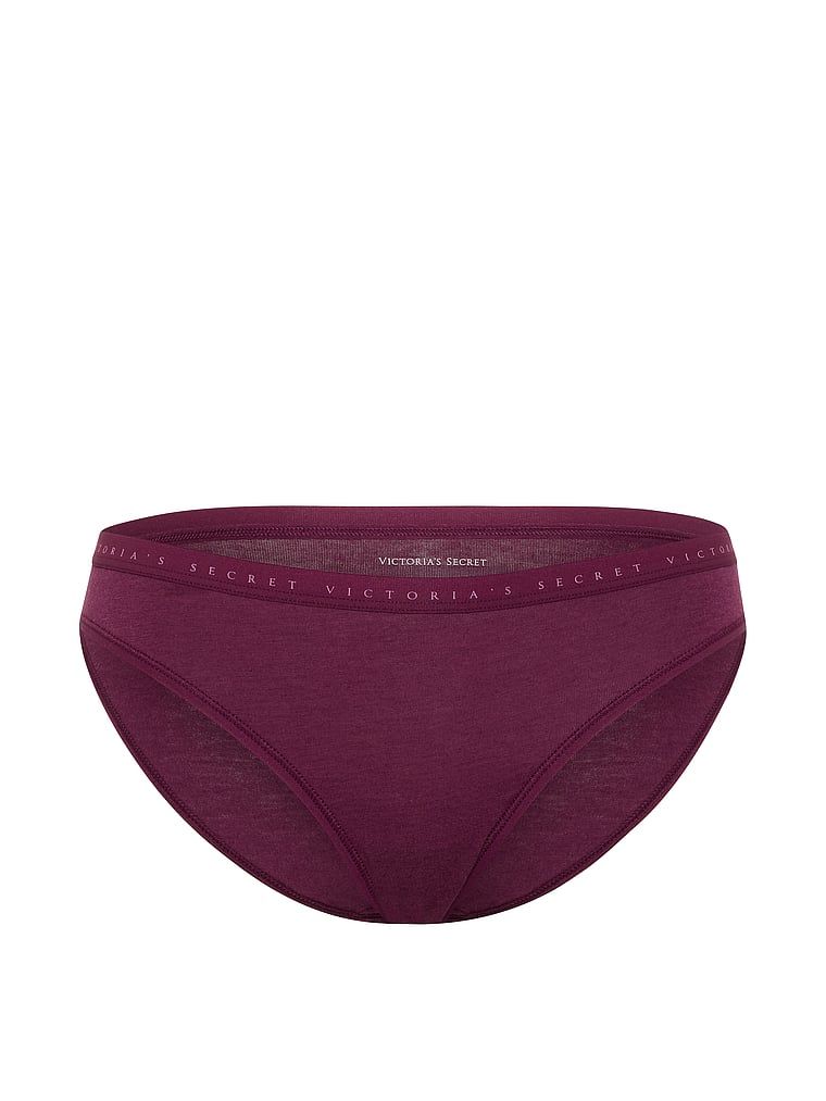 Majtki bawełniane Bikini. Produkt ma kolor różowy i pochodzi z kolekcji Victoria's Secret. 