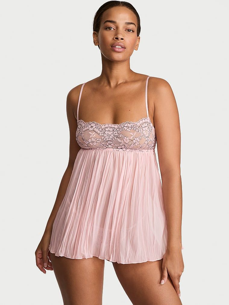 Dream Angels Halka i stringi Dream Lace Pleated Babydoll