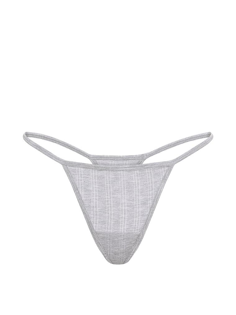 Stringi z modalu SoSoft Ultra-Fine. Produkt ma kolor szary i pochodzi z kolekcji Victoria's Secret. 
