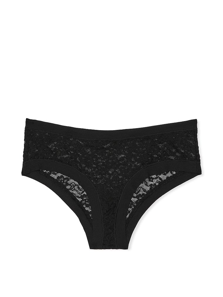 Majtki bezszwowe z koronką No-Show Lace Cheeky. Produkt ma kolor czarny i pochodzi z kolekcji No-Show. 