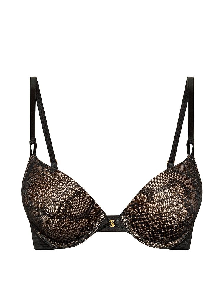 Biustonosz push-up powiększający o 2 rozmiary Bombshell Viper. Produkt ma kolor czarny i pochodzi z kolekcji Very Sexy. 