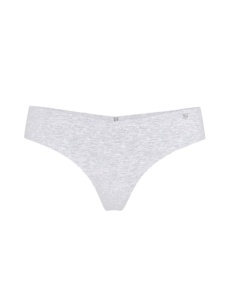 Stringi bawełniane bezszwowe No-Show. Produkt ma kolor szary i pochodzi z kolekcji No-Show. 