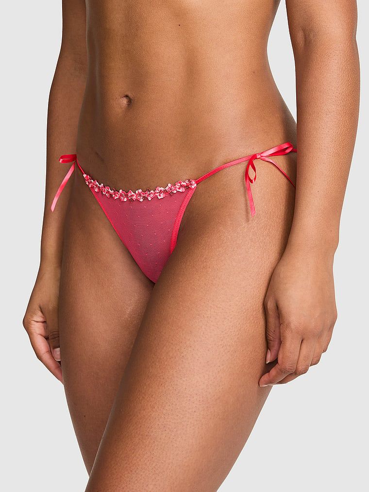Majtki bikini z paseczkami PINK Wink