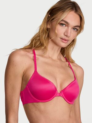 Body by Victoria Biustonosz lekko uszytywniany zapinany z przodu z koronką na plecach Racerback Demi