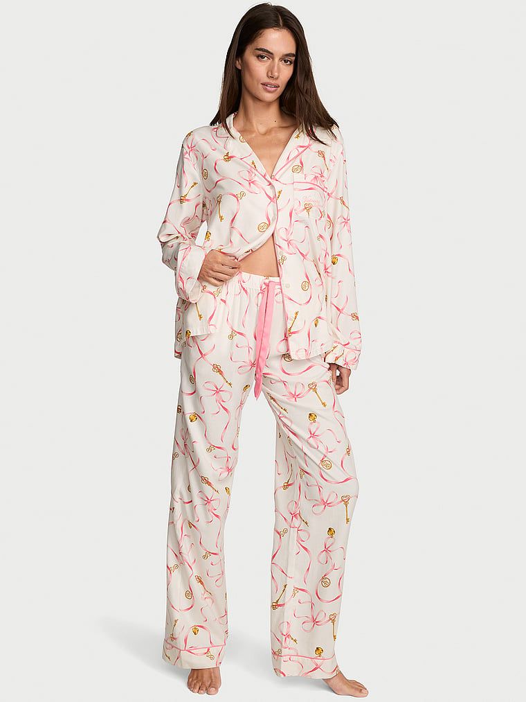 Victoria's Secret Flanelowa piżama z długimi spodniami