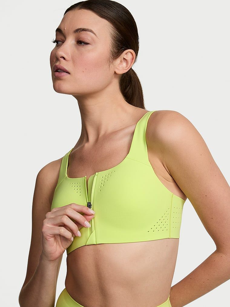 VSX Biustonosz sportowy z maksymalnym podtrzymaniem z suwakiem Featherweight Max Front-Close