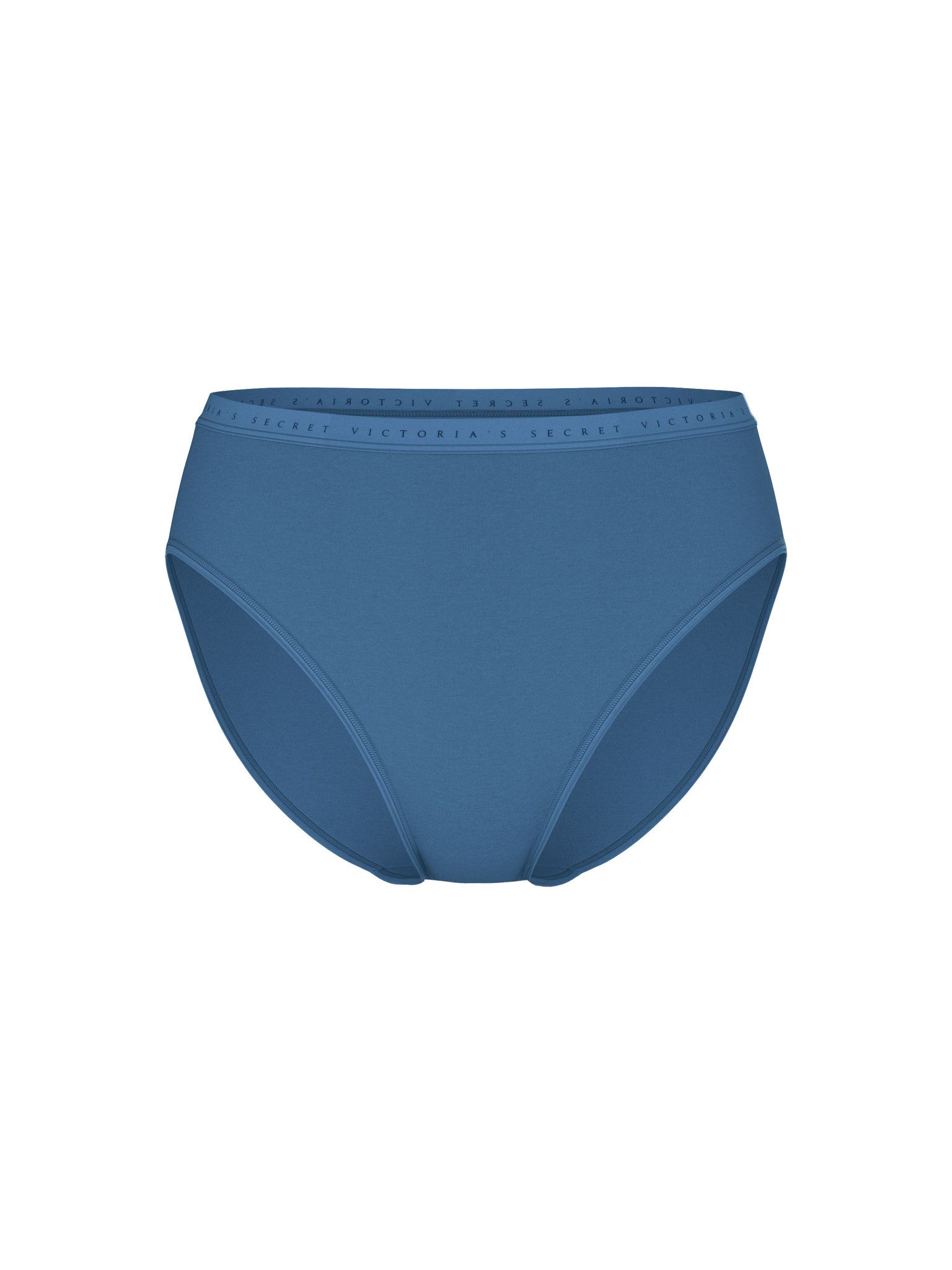 Victoria's Secret Majtki bawełniane figi z wysoko wyciętymi nogawkami High-Leg Brief