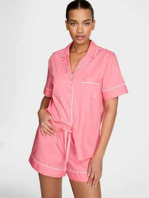 Victoria's Secret Piżama bawełniana z szortami Heritage