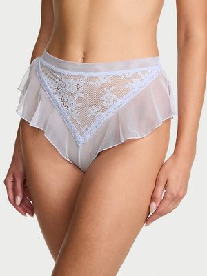 Dream Angels Majtki brazyliany z falbankami Lace Mesh