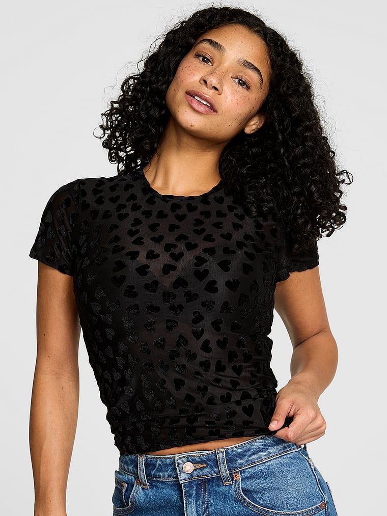 Koszulka z krótkim rękawem z siateczki Base Heart Mesh