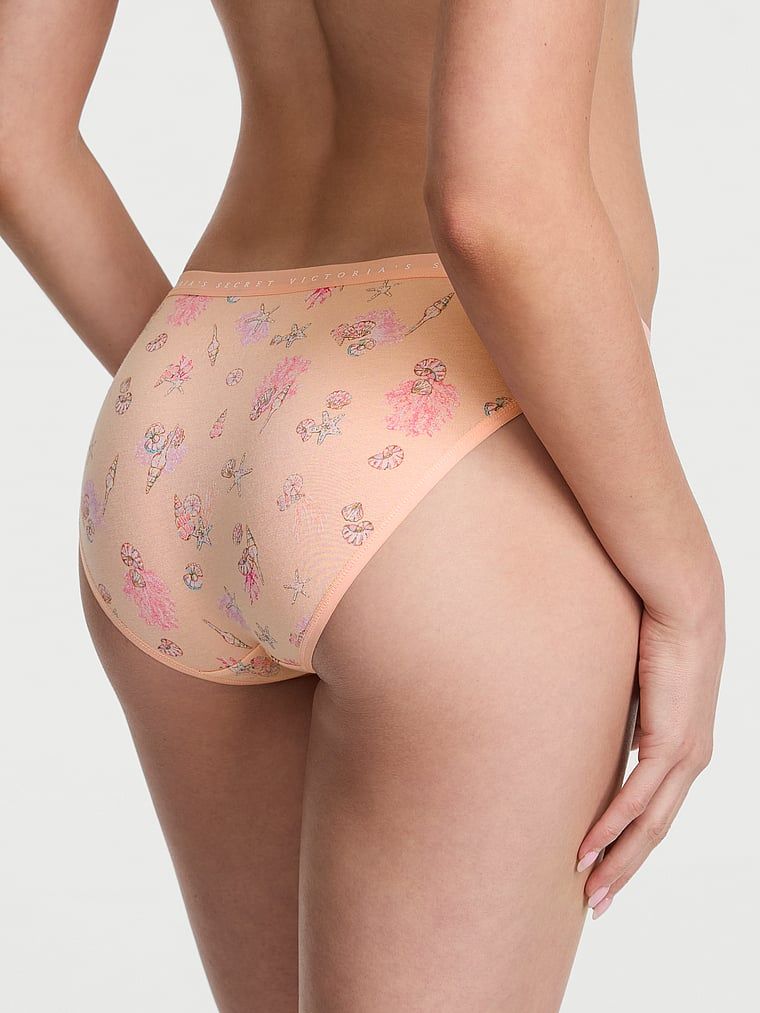 Majtki bawełniane Bikini. Produkt jest wzorzysty i pochodzi z kolekcji Victoria's Secret. 