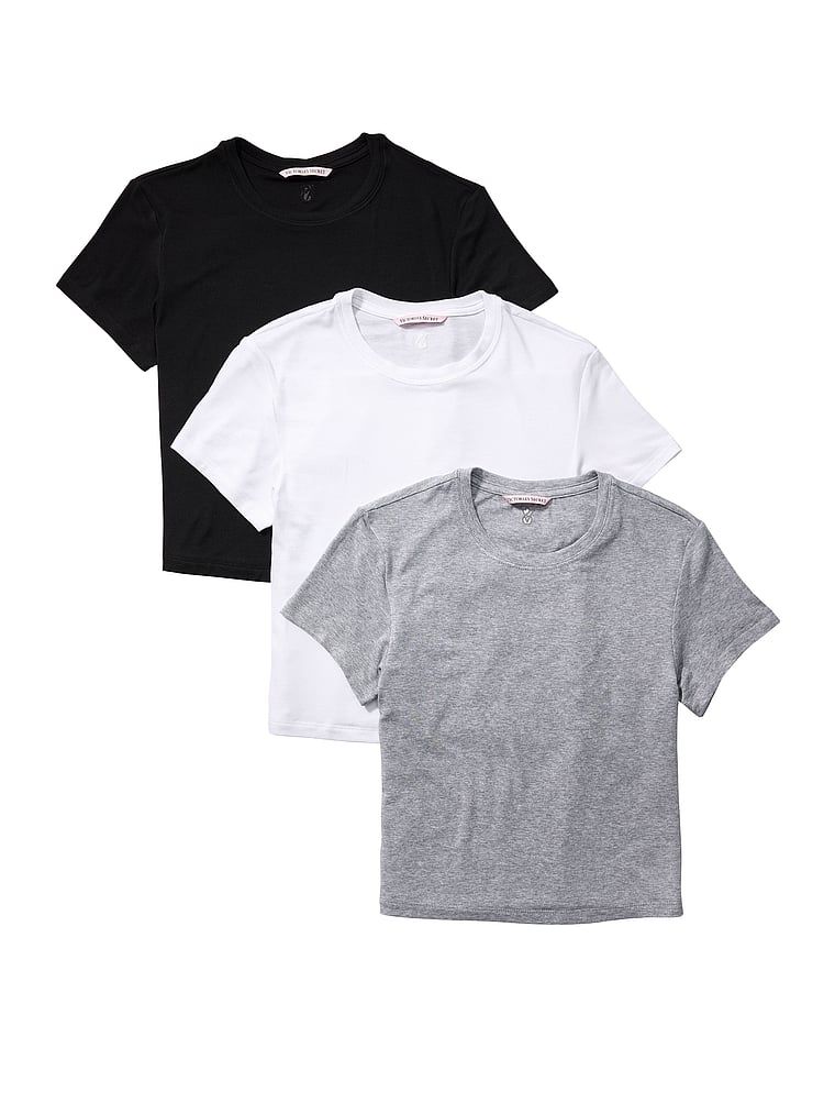 Victoria's Secret Zestaw t-shirtów z modalu - 3 sztuki