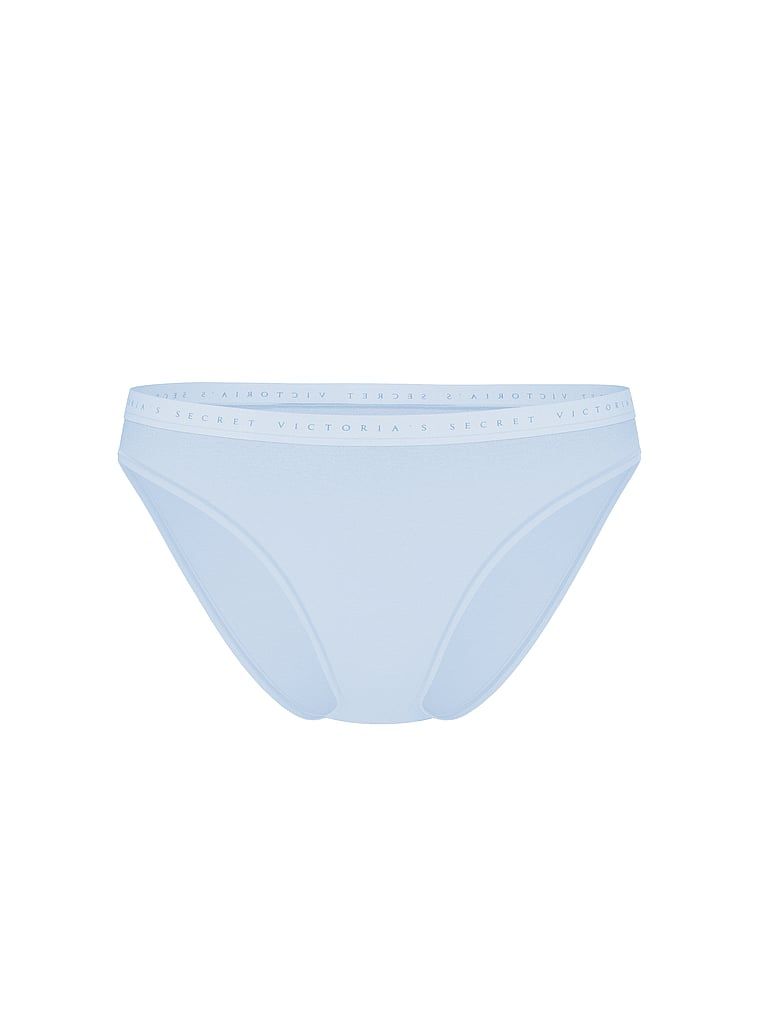 Majtki bawełniane Bikini. Produkt ma kolor niebieski i pochodzi z kolekcji Victoria's Secret. 