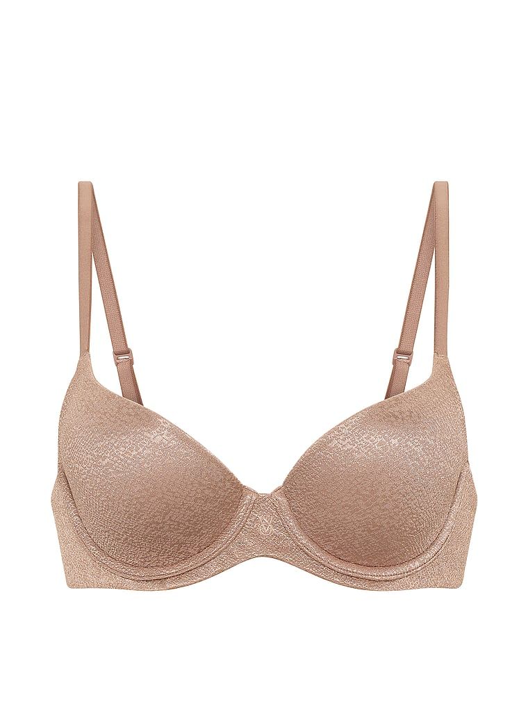 Biustonosz lekko usztywniany Demi. Produkt ma kolor brązowy i pochodzi z kolekcji Body by Victoria. 