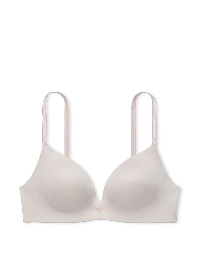 Na zdjęciu na białym tle widoczny jest biustonosz push-up bez fiszbin So Obsessed. Produkt ma kolor beżowy i pochodzi z kolekcji Very Sexy.