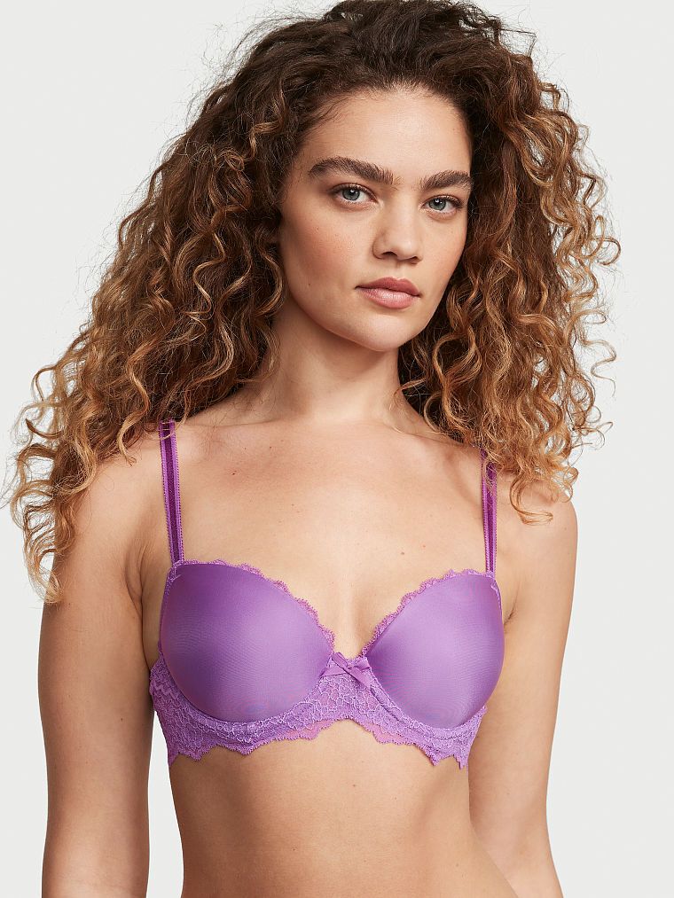 Dream Angels Biustonosz lekko usztywniany z koronką Lightly-Lined Lace Demi