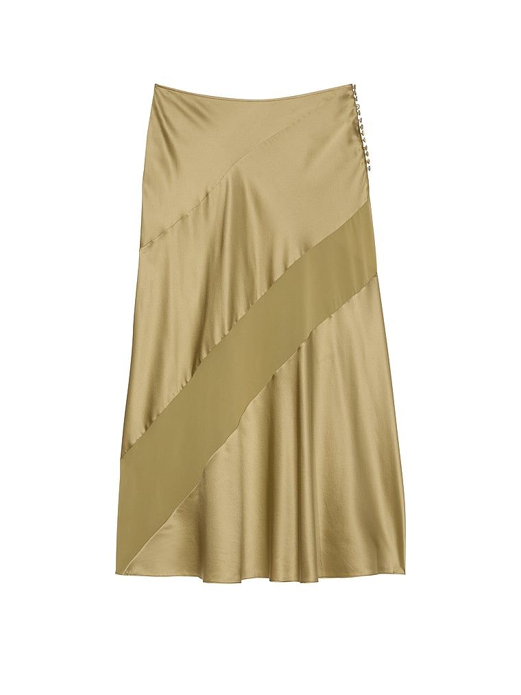 Spódnica jedwabna Atelier X Altuzarra. Produkt ma kolor zielony i pochodzi z kolekcji Atelier Victoria's Secret x Altuzarra. 