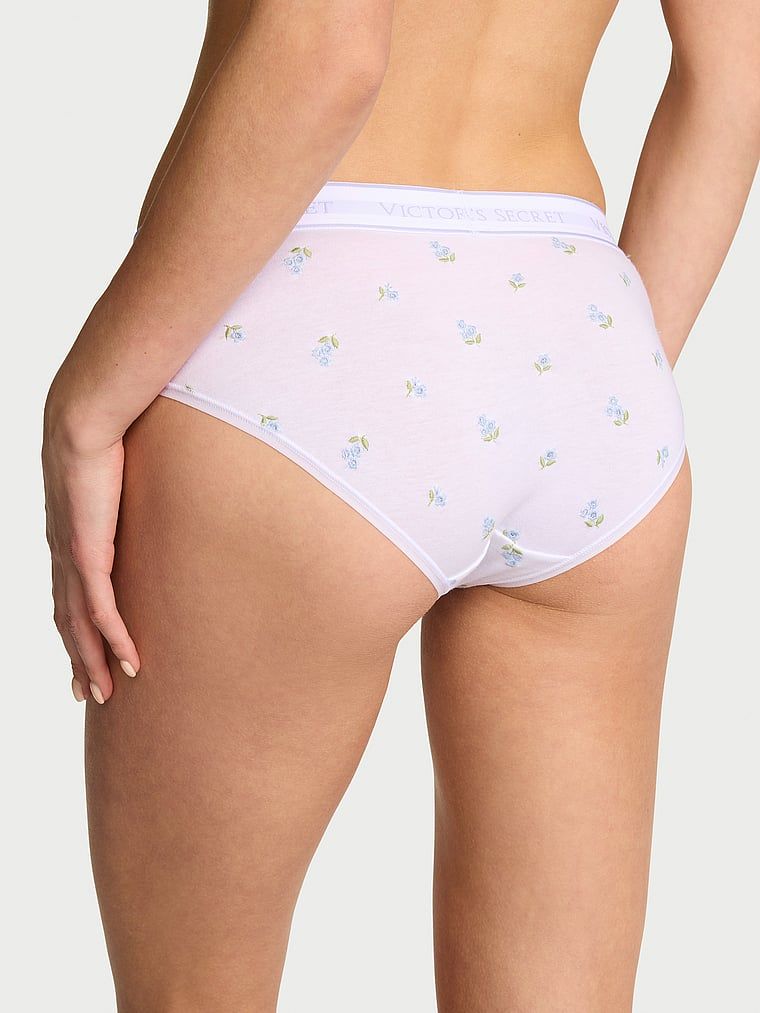 Majtki bawełniane z haftem i logo Hiphugger. Produkt jest wzorzysty i pochodzi z kolekcji Cotton. 