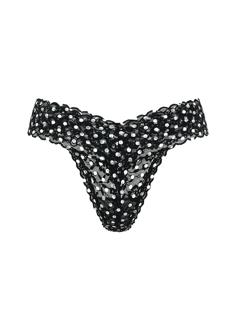 Stringi koronkowe Lace. Produkt jest wzorzysty i pochodzi z kolekcji Lacie. 