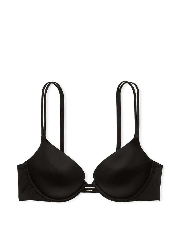 Na zdjęciu na białym tle widoczny jest biustonosz push-up. Produkt ma kolor czarny i pochodzi z kolekcji Very Sexy.