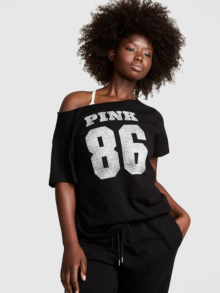 Koszulka z odkrytymi ramionami z bawełny