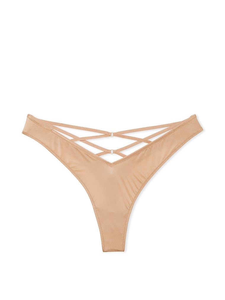 Very Sexy Stringi z paseczkami z tyłu i wysoko wyciętymi nogawkami Strappy-Back High-Leg
