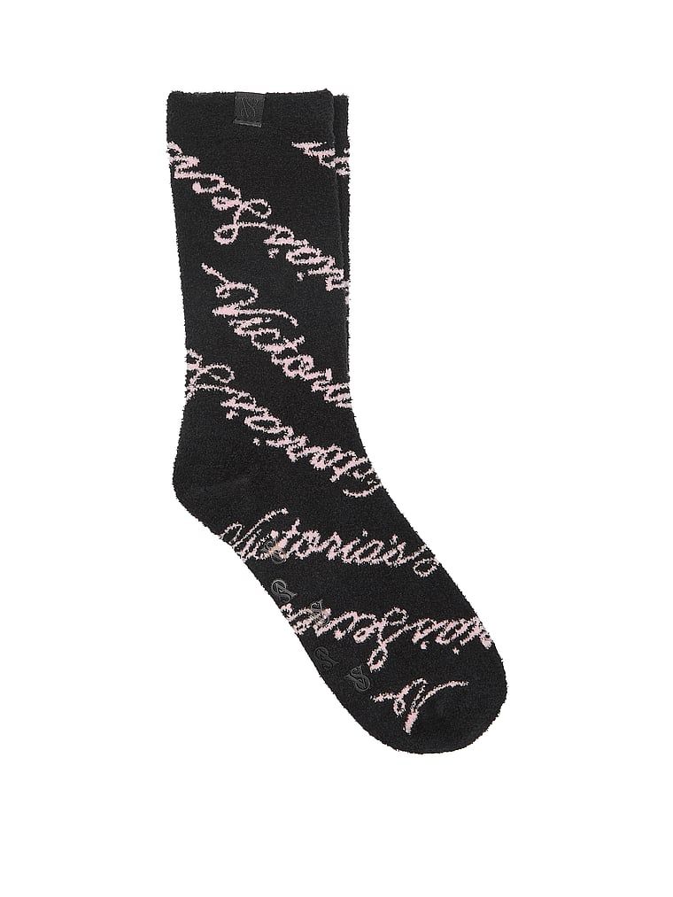 Skarpetki Marshmallow. Produkt jest wzorzysty i pochodzi z kolekcji Victoria's Secret. 