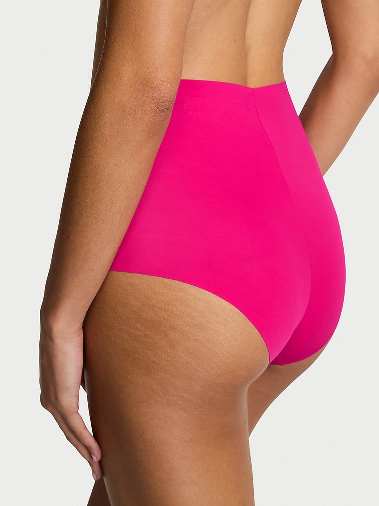 No-Show Majtki bezszwowe figi z wysokim stanem No-Show Heart