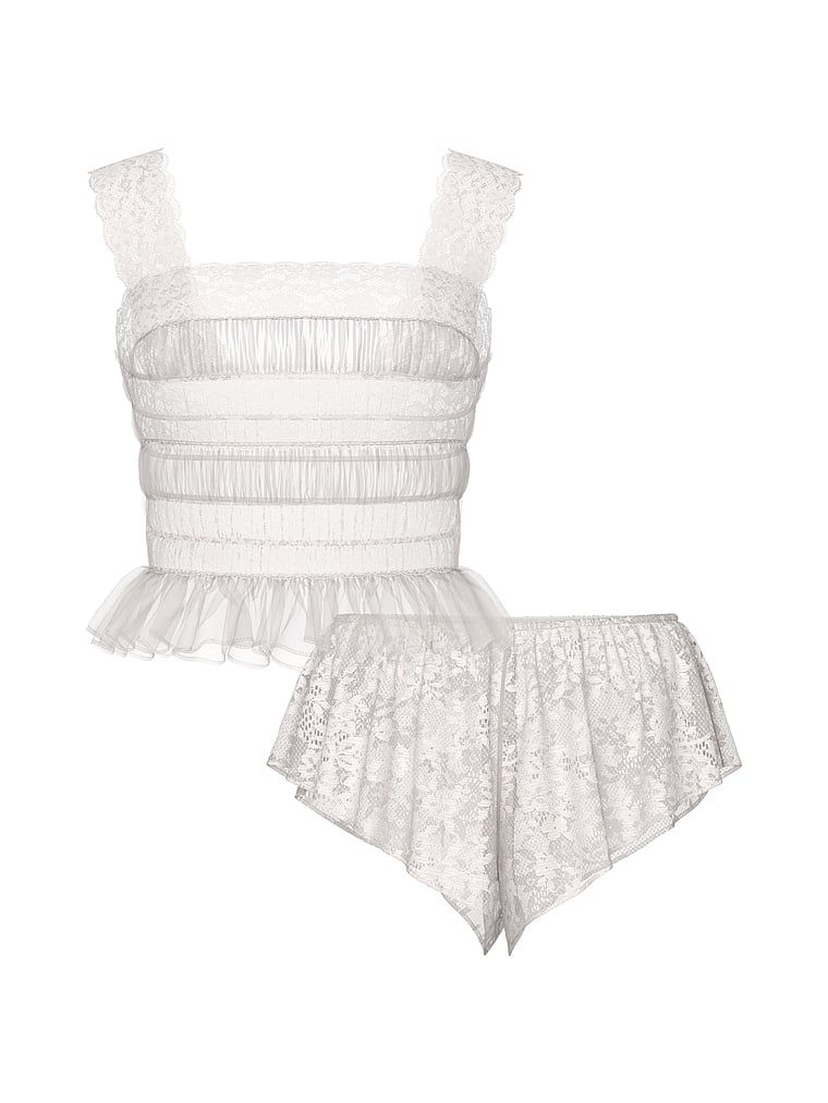 Victoria's Secret Zestaw koronkowy - top i szorty Dare to Dream