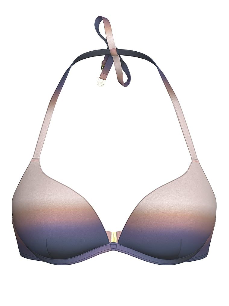 Góra od bikini push-up Archives Sunset Ombre. Produkt jest wzorzysty i pochodzi z kolekcji Victoria's Secret Swim. 