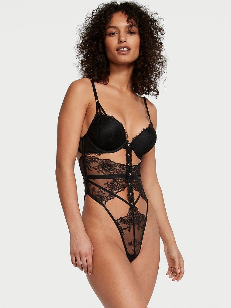 Very Sexy Body z biustonoszem push-up Bombshell Lace and Grommet